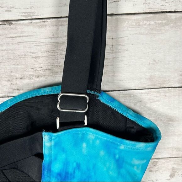 Athleta Bali Swim Tankini Top Bora Bora Blue 36 B/C Tall - Picture 7 of 9